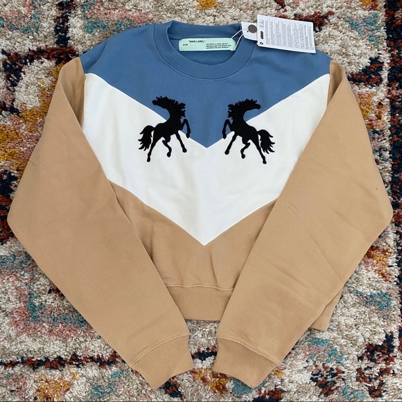 Off-White Tops - New Off-White c/o Virgil Abloh Horses Crew Neck